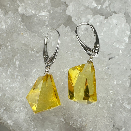 Bernstein Ohrringe Freiform 32BF