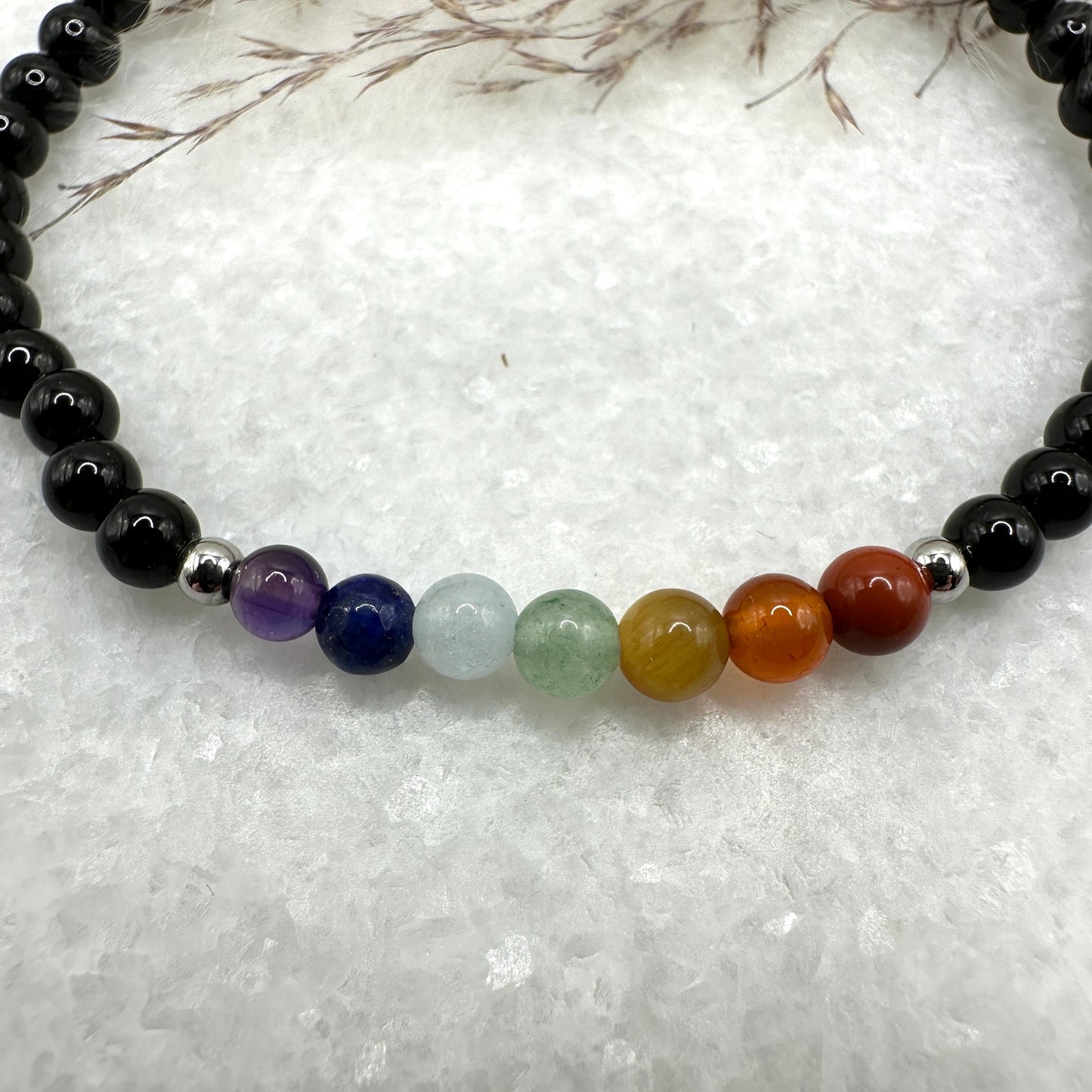 Chakra Armband mit Turmalin (AE027)