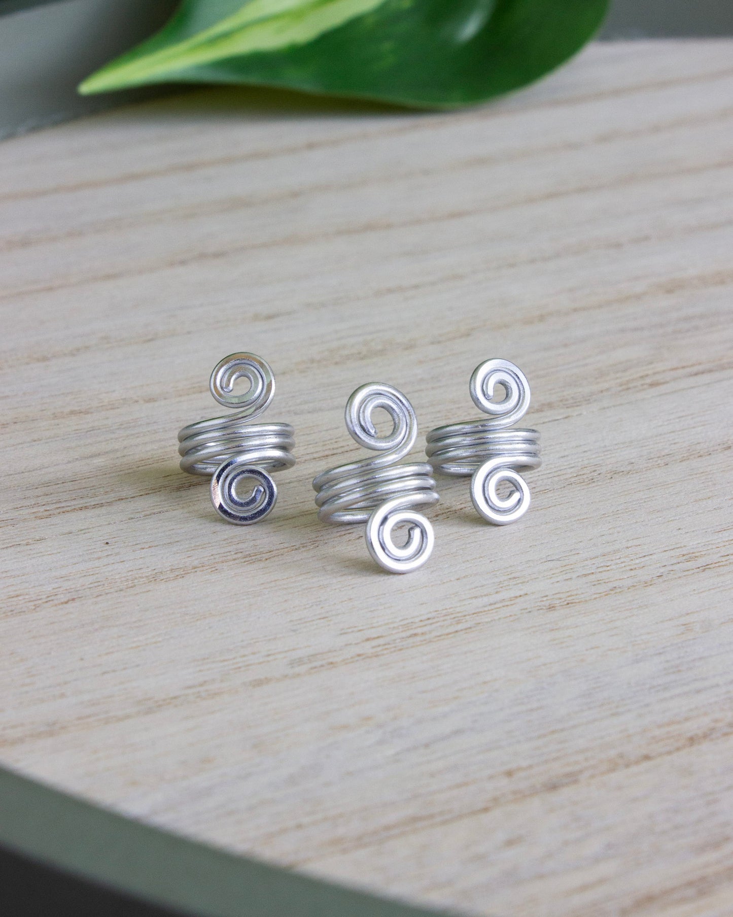 Hair Wrap | 3er Set | Silber | HW002