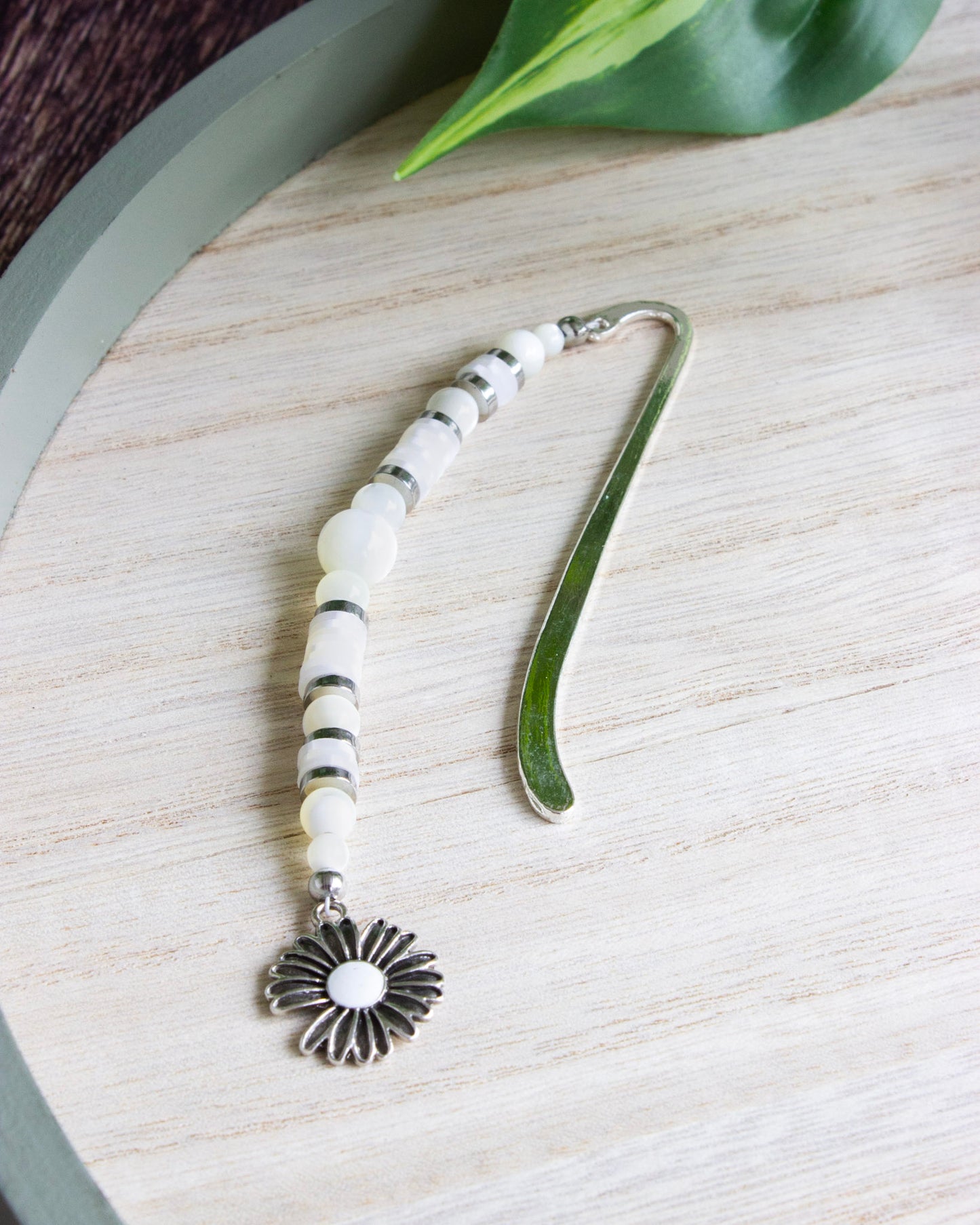 Lesezeichen mit Perlen | Perlmutt | LP004