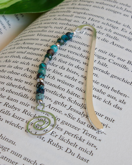 Lesezeichen mit Perlen | Chrysokoll | LP005