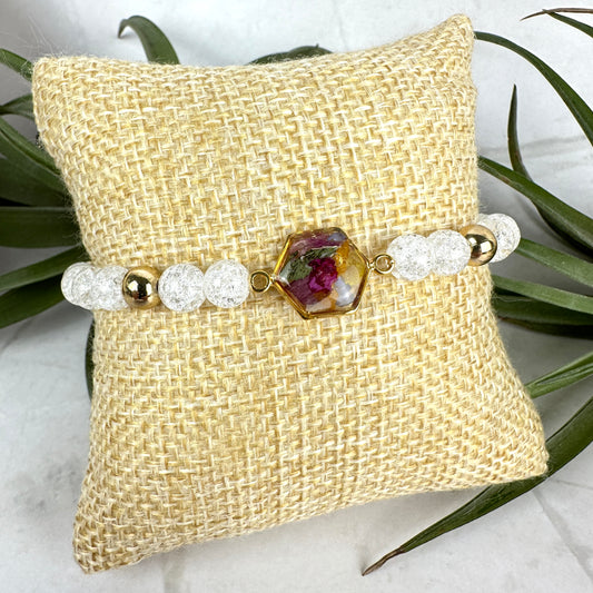 Kristallarmband "Hexagon" (AE003)