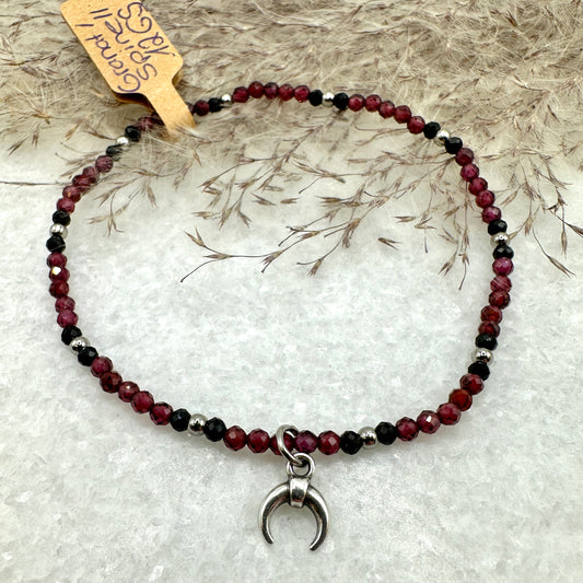 Armband Granat und Spinell (AE060)