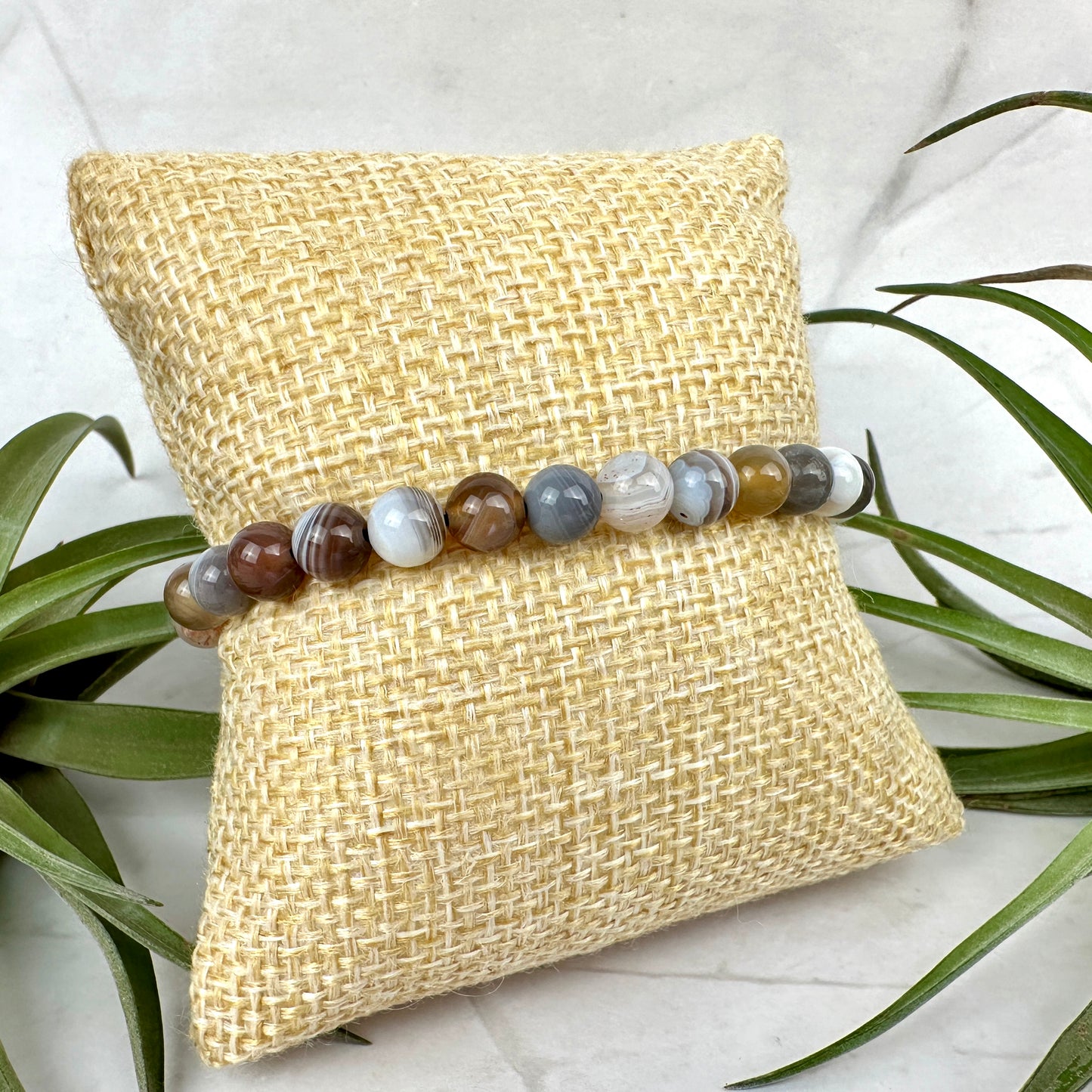 Botswana Achat Armband verstellbar Nylon (AN006)