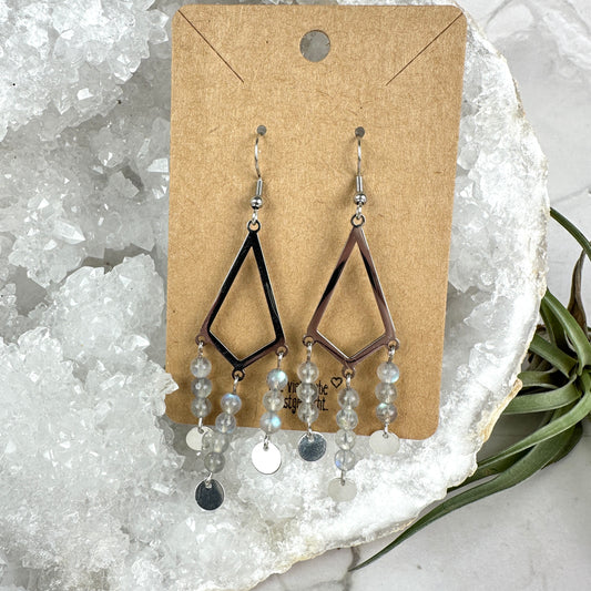 Ohrstecker Labradorit (OS029)