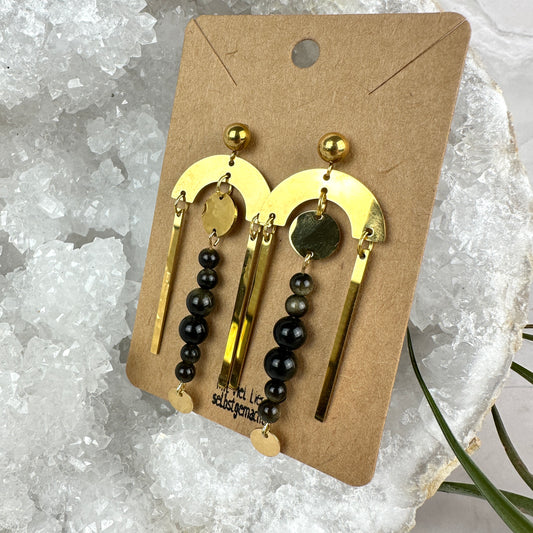 Ohrstecker Obsidian (OS004)