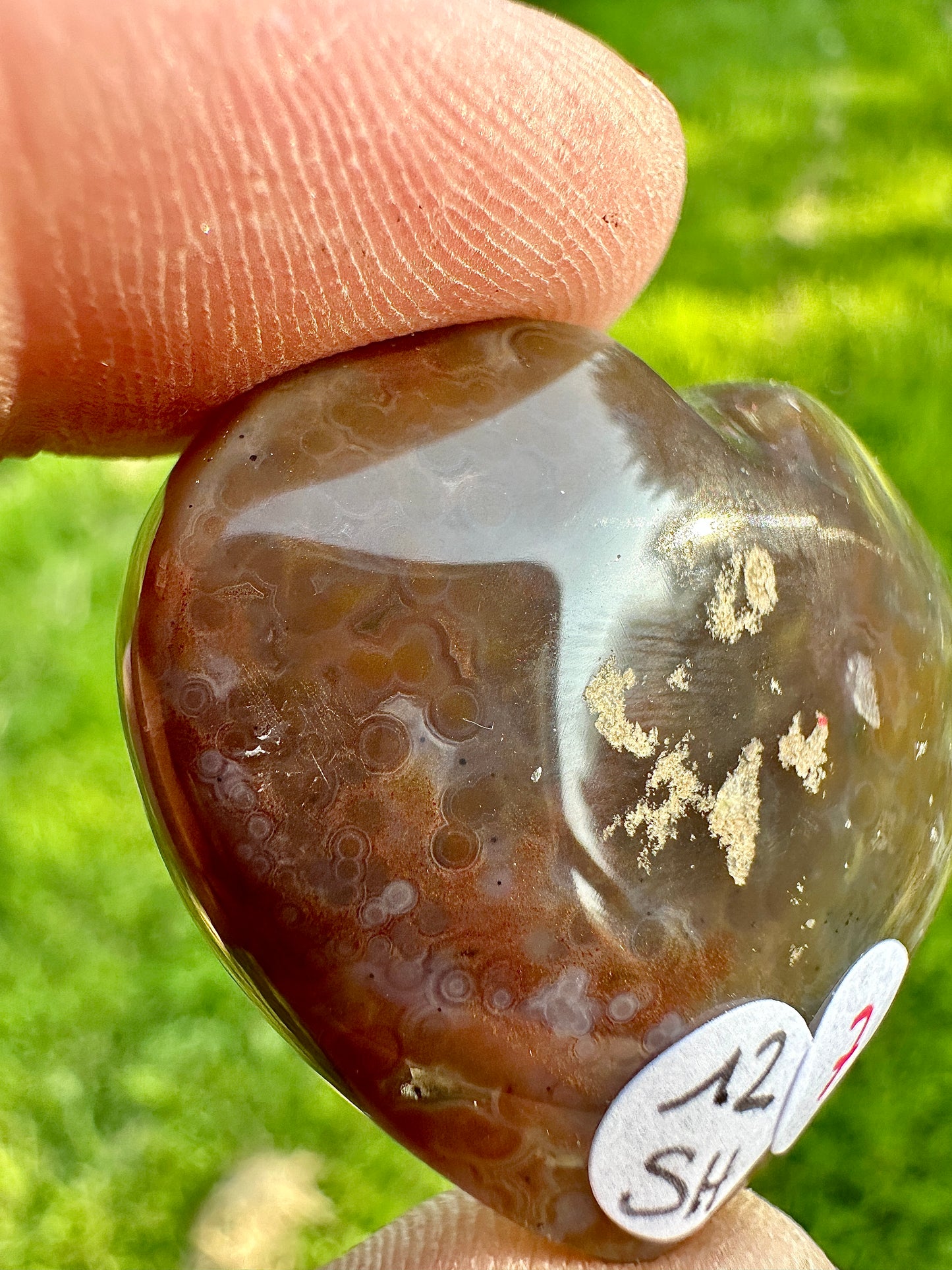 Ozeanachat Herz 12SH