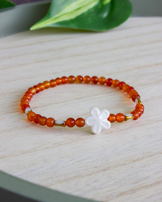 Armband | Karneol | Blume | AE116