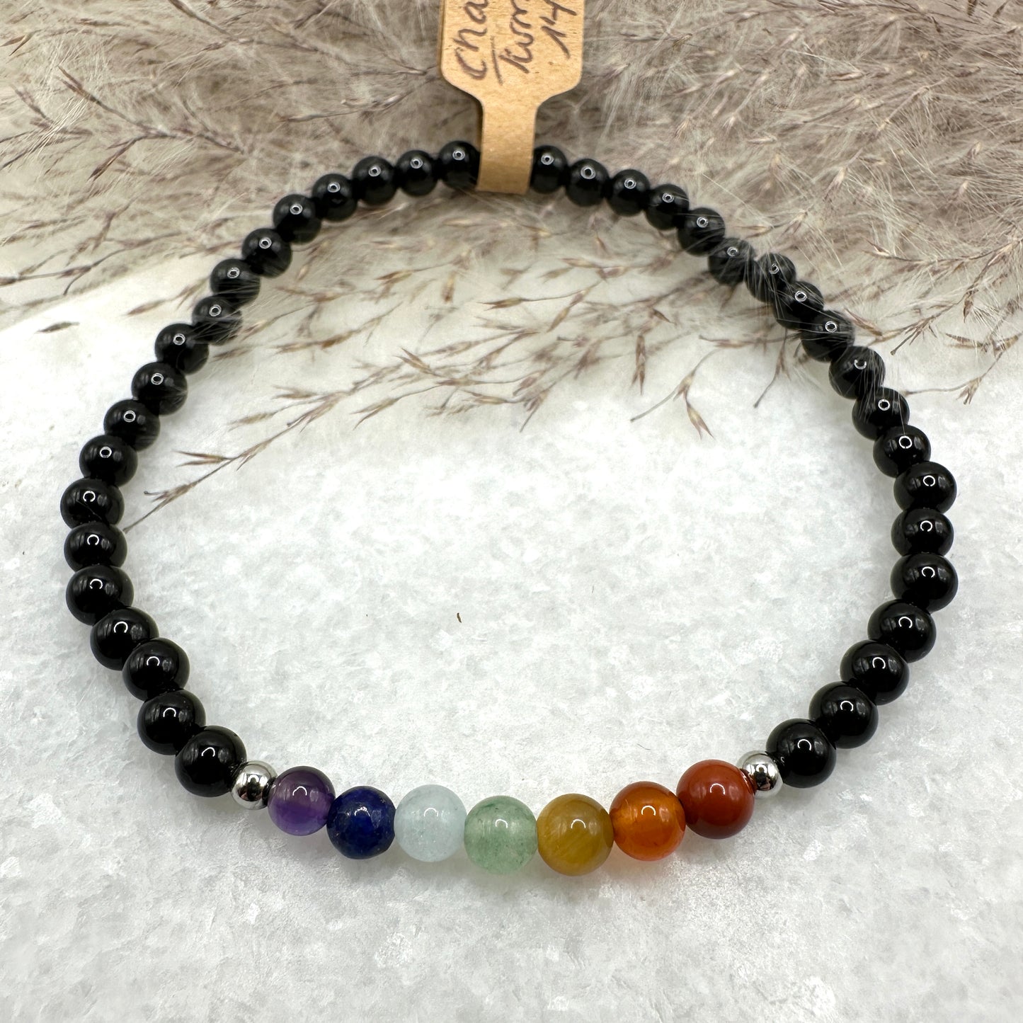 Chakra Armband mit Turmalin (AE027)