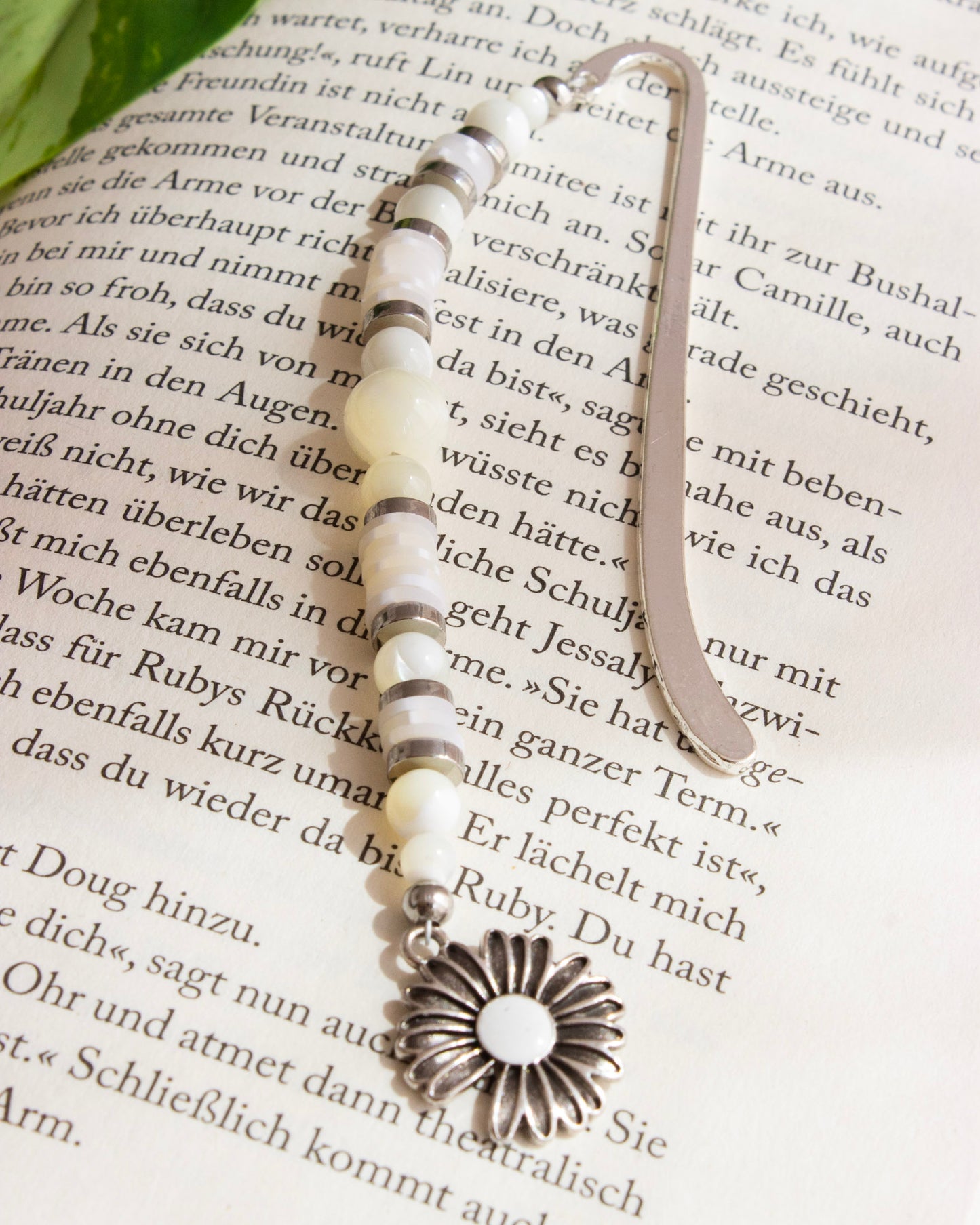 Lesezeichen mit Perlen | Perlmutt | LP004