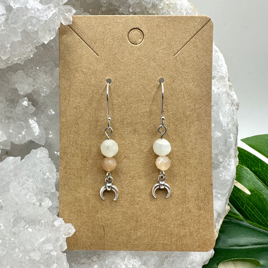 Ohrhänger Mond Mondstein (OS011)