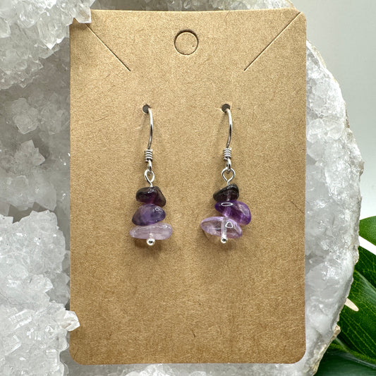 Ohrhänger Amethystsplitter (OS023)