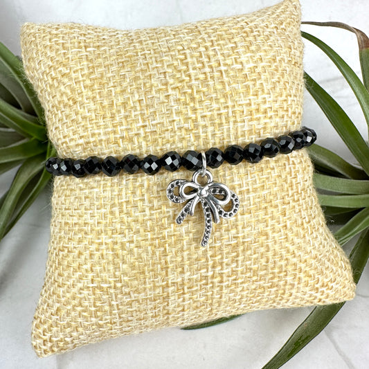 Kristallarmband "Black Bow" (AV002)