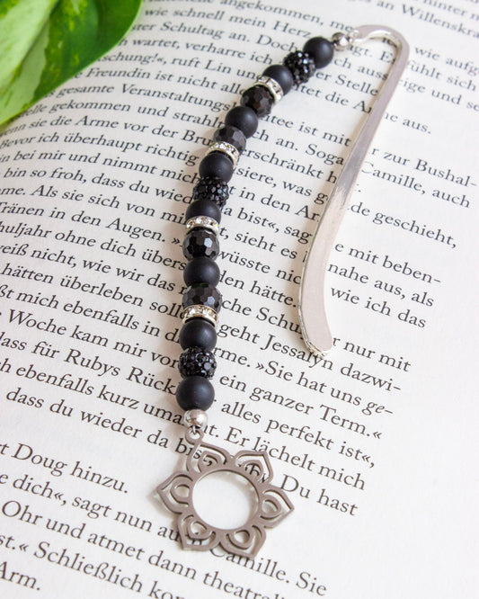 Lesezeichen mit Perlen | Turmalin | LP003