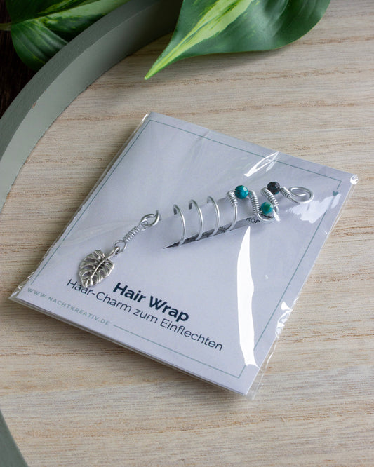 Hair Wrap | Chrysokoll | Silber | HW007