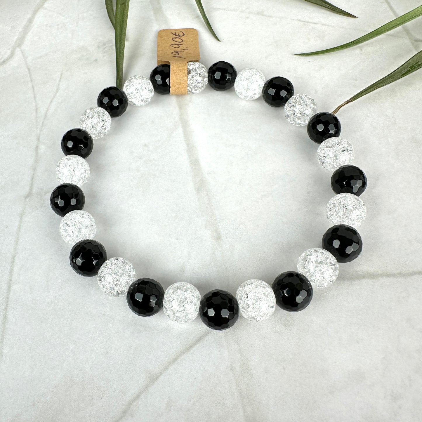 Kristallarmband "Black & White" (AE066)