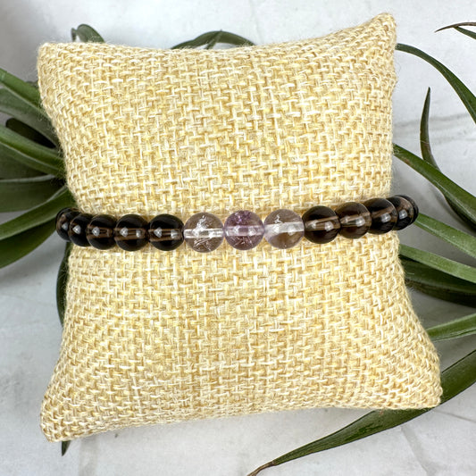 Kristallarmband Ametrin Rauchquarz (AE063)