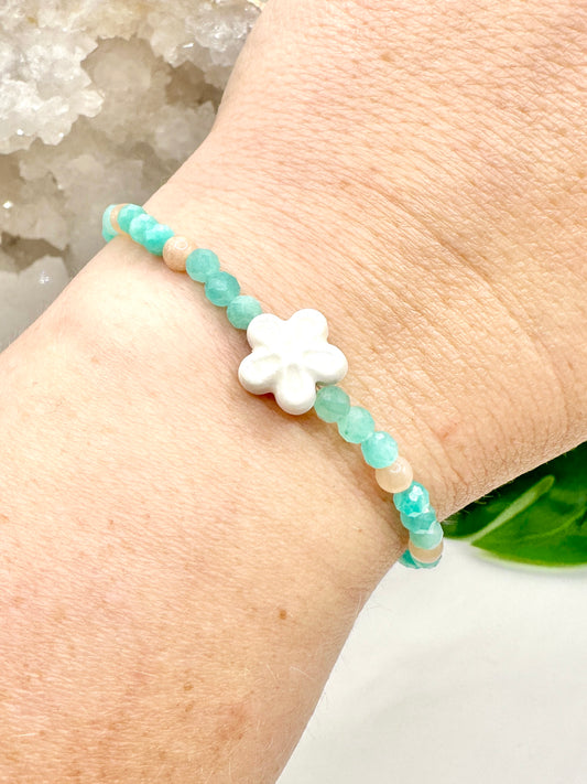 Armband Amazonitblume (AE015)