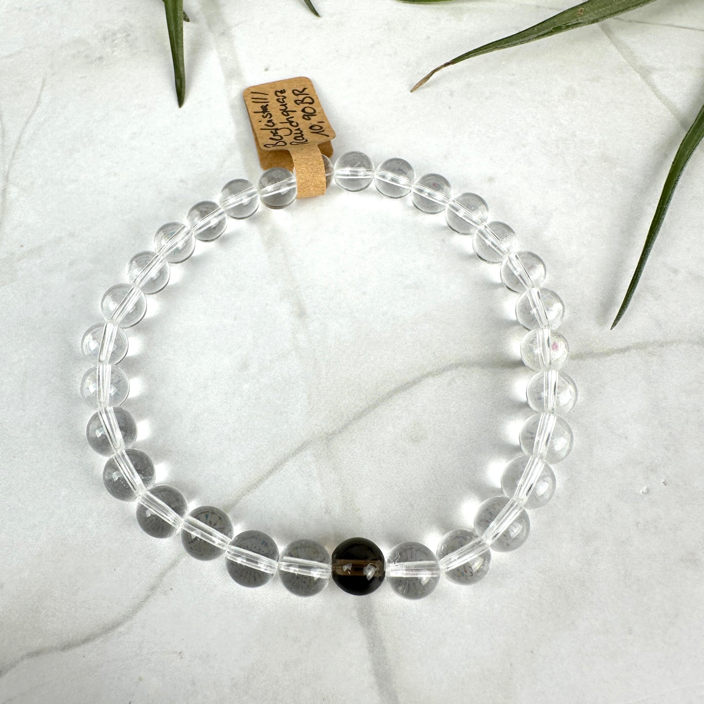 Kristallarmband Bergkristall Rauchquarz (AE064)