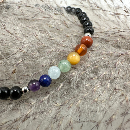 Chakra Armband mit Turmalin (AE027)