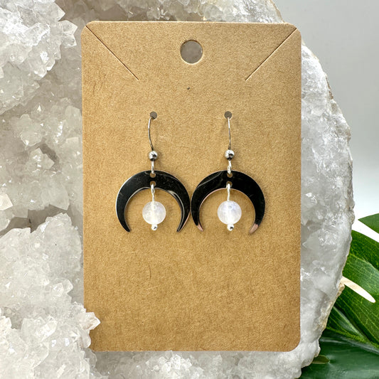 Ohrhänger Moon silber