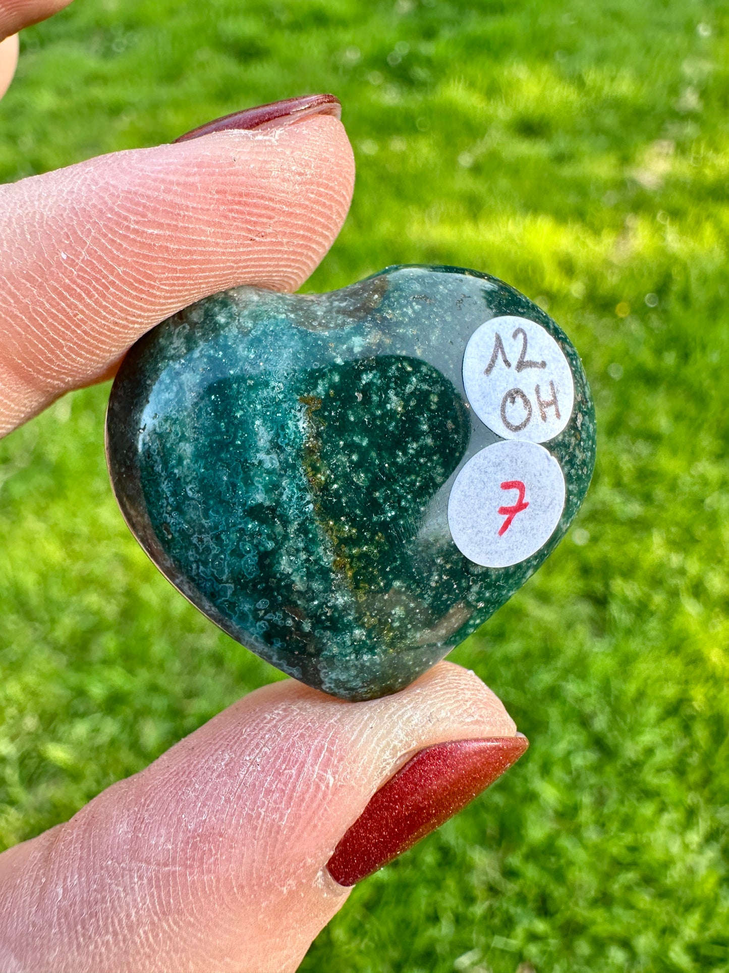 Ozeanachat Herz 12OH