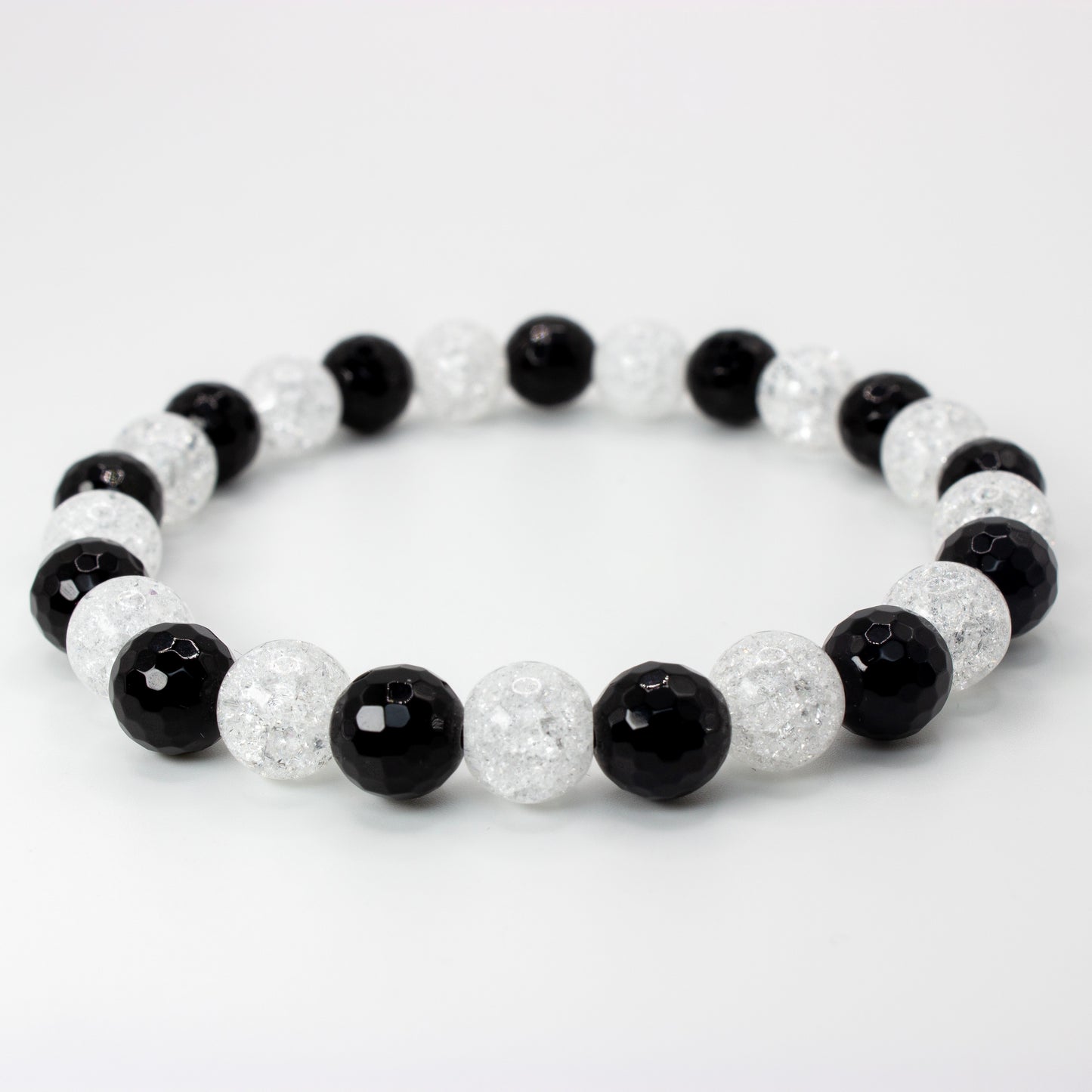 Kristallarmband "Black & White" (AE066)