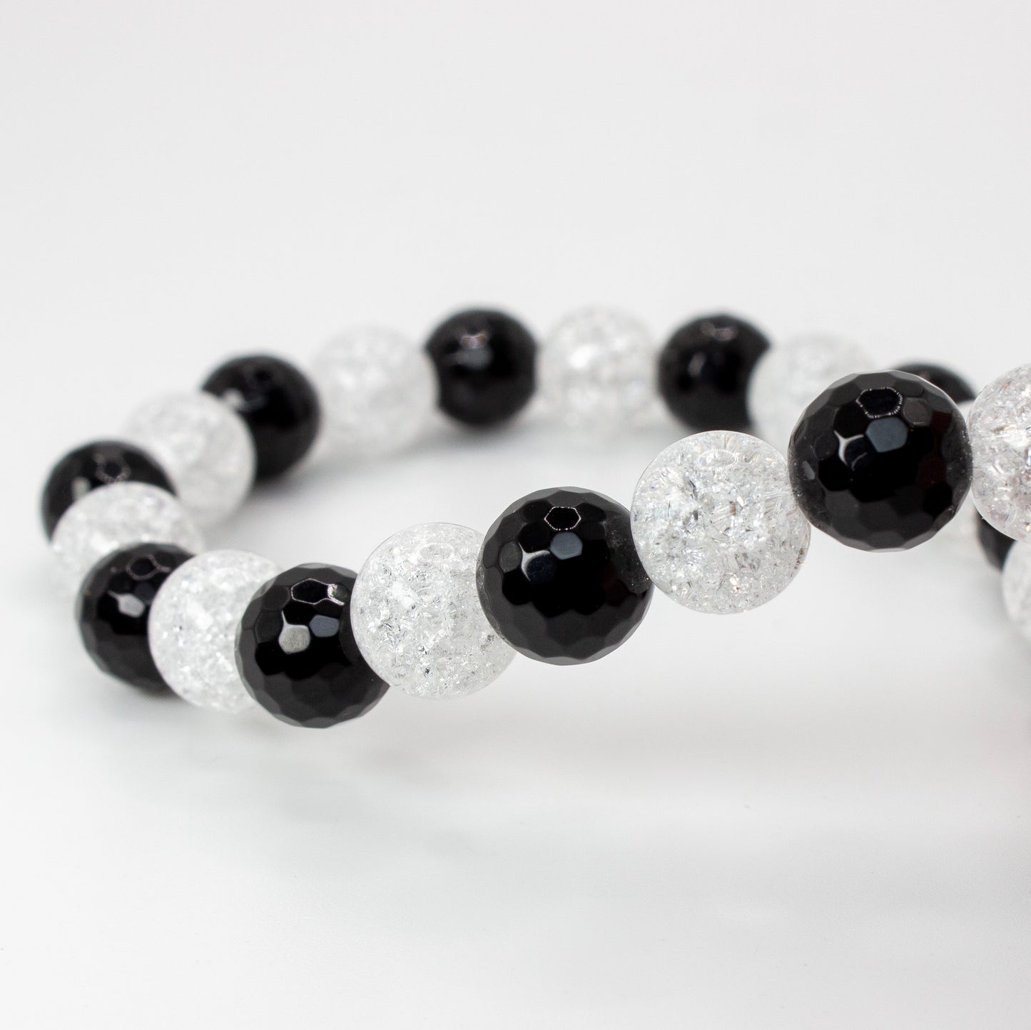 Kristallarmband "Black & White" (AE066)