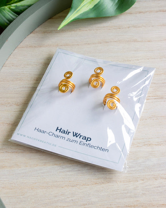 Hair Wrap | 3er Set | Gold | HW001