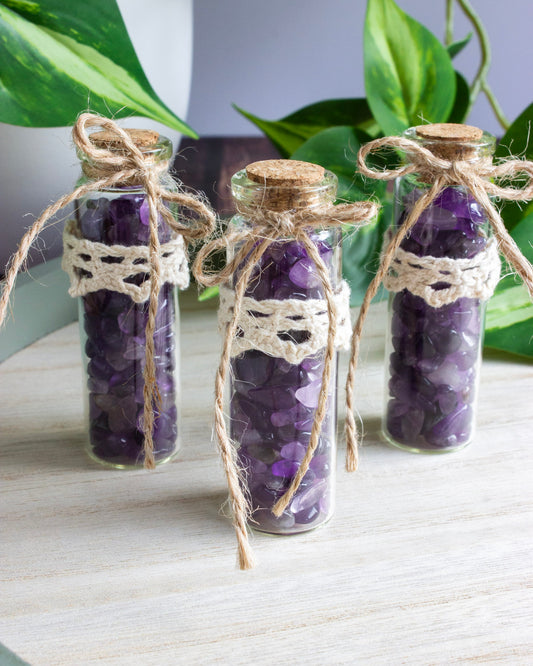 Kristallfläschchen | Amethyst - Ruhe & Intuition | KF002