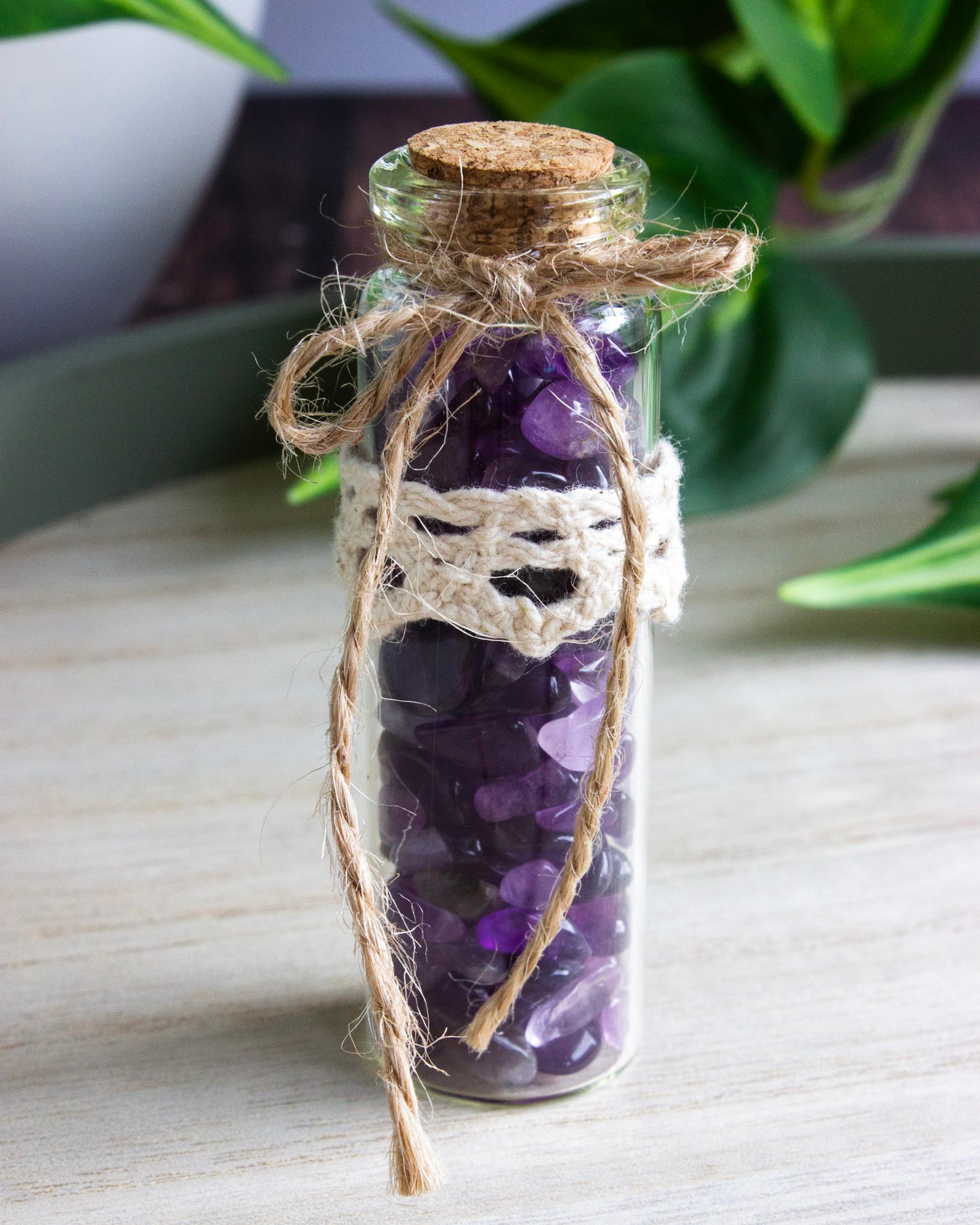 Kristallfläschchen | Amethyst - Ruhe & Intuition | KF002