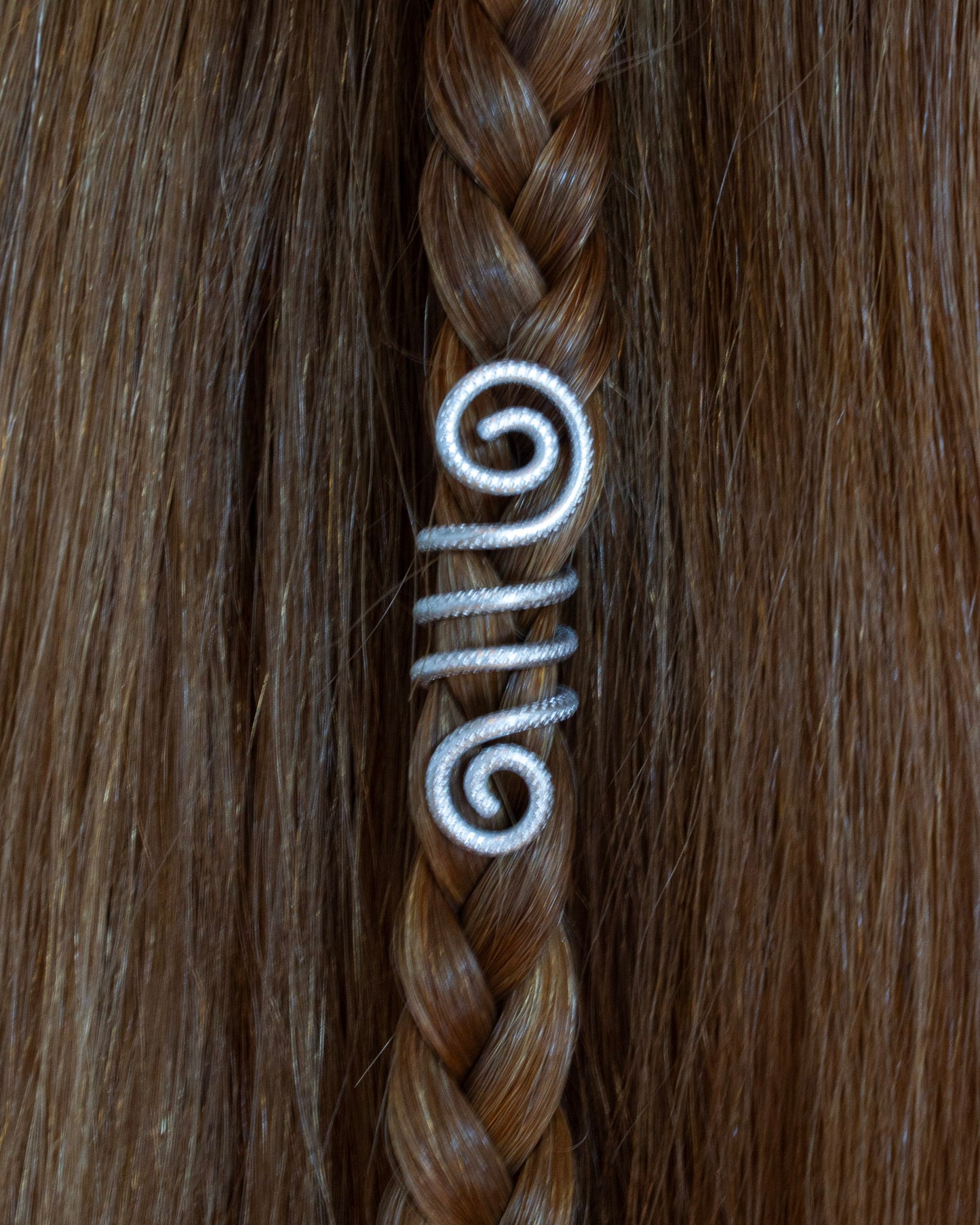Hair Wrap | 2er Set | Bernstein | Silber | HW005