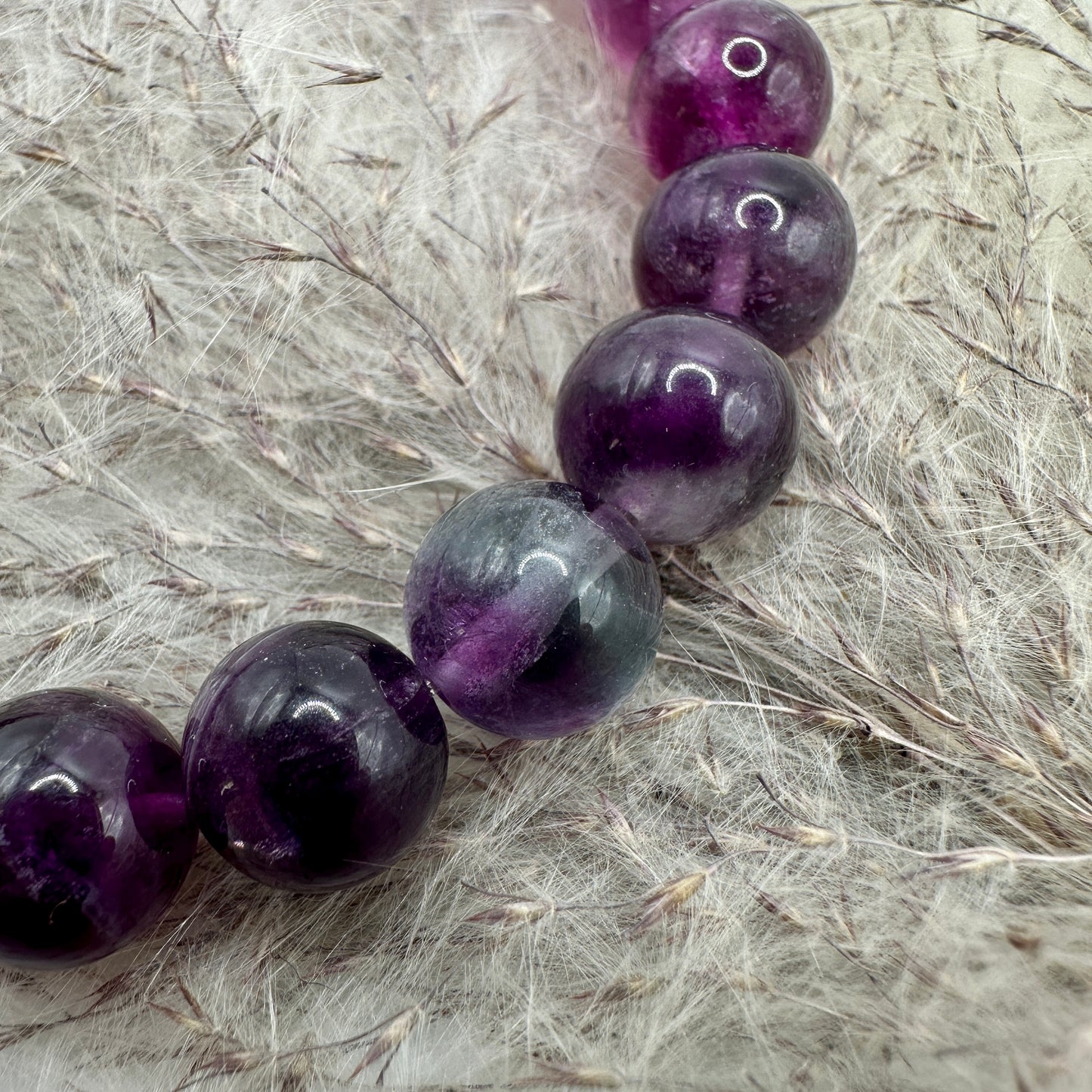 Armband Fluorit Lila AA+ (AE096)
