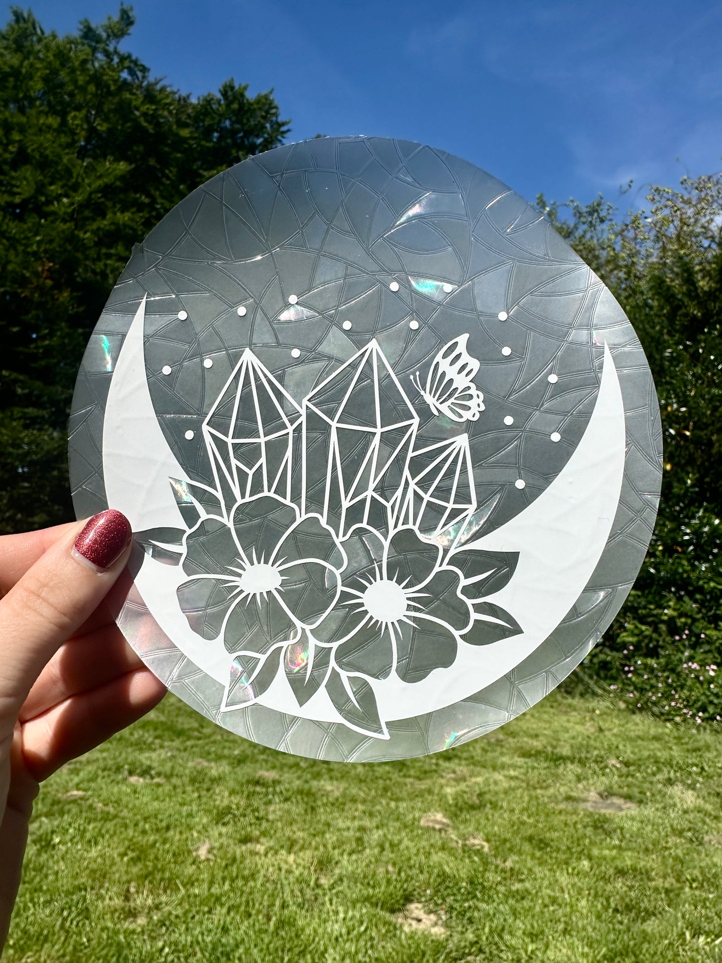 Suncatcher Sticker "Blooming Luna" (SC001)