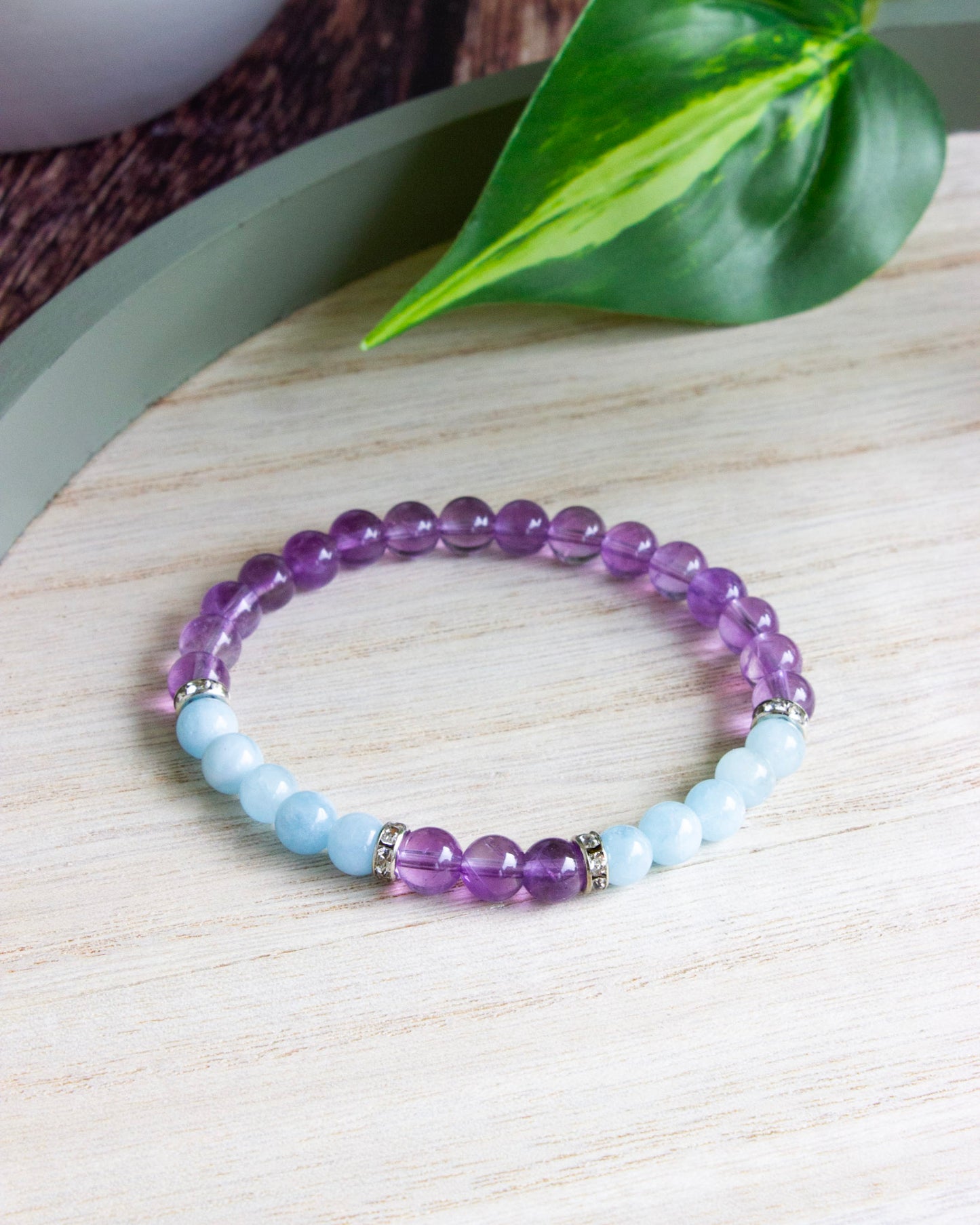 Armband | Amethyst & Aquamarin | Silber | AE112