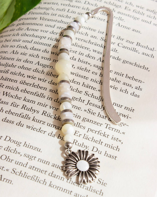 Lesezeichen mit Perlen | Perlmutt | LP004