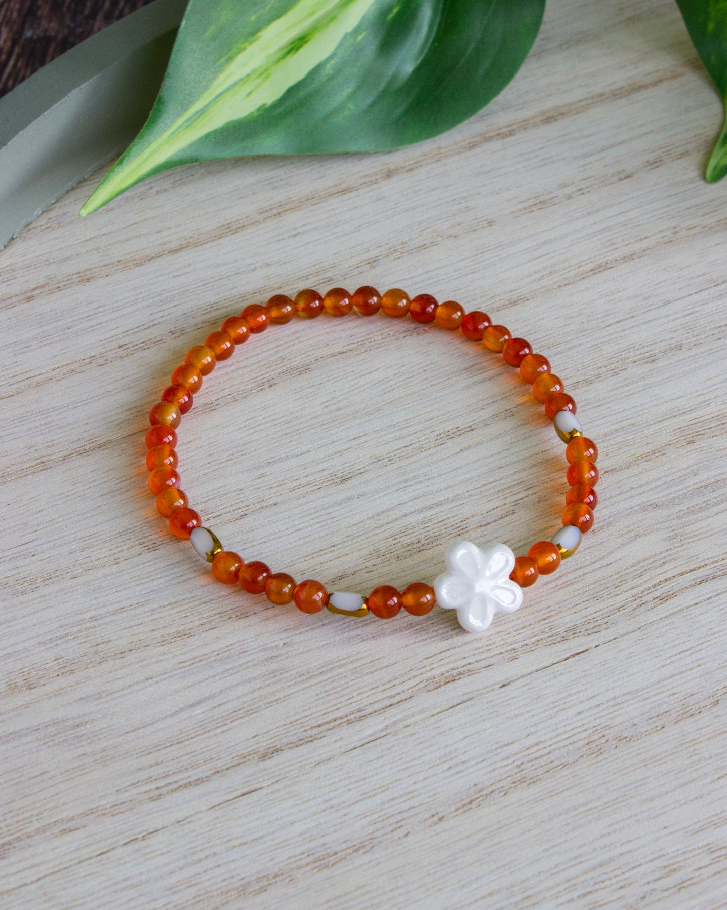 Armband | Karneol | Blume | AE116