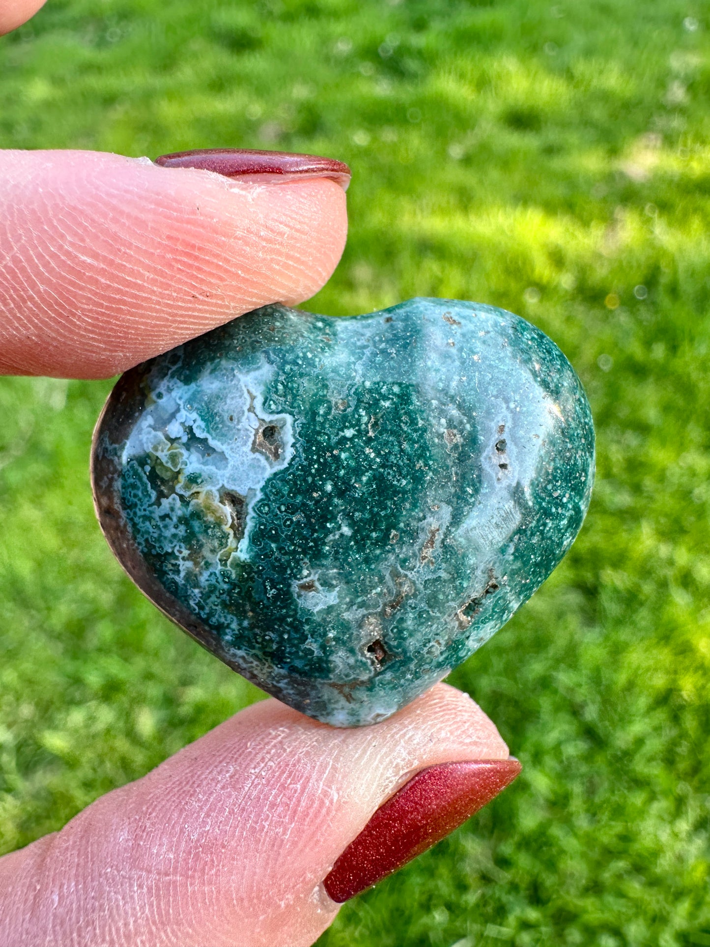 Ozeanachat Herz 12OH