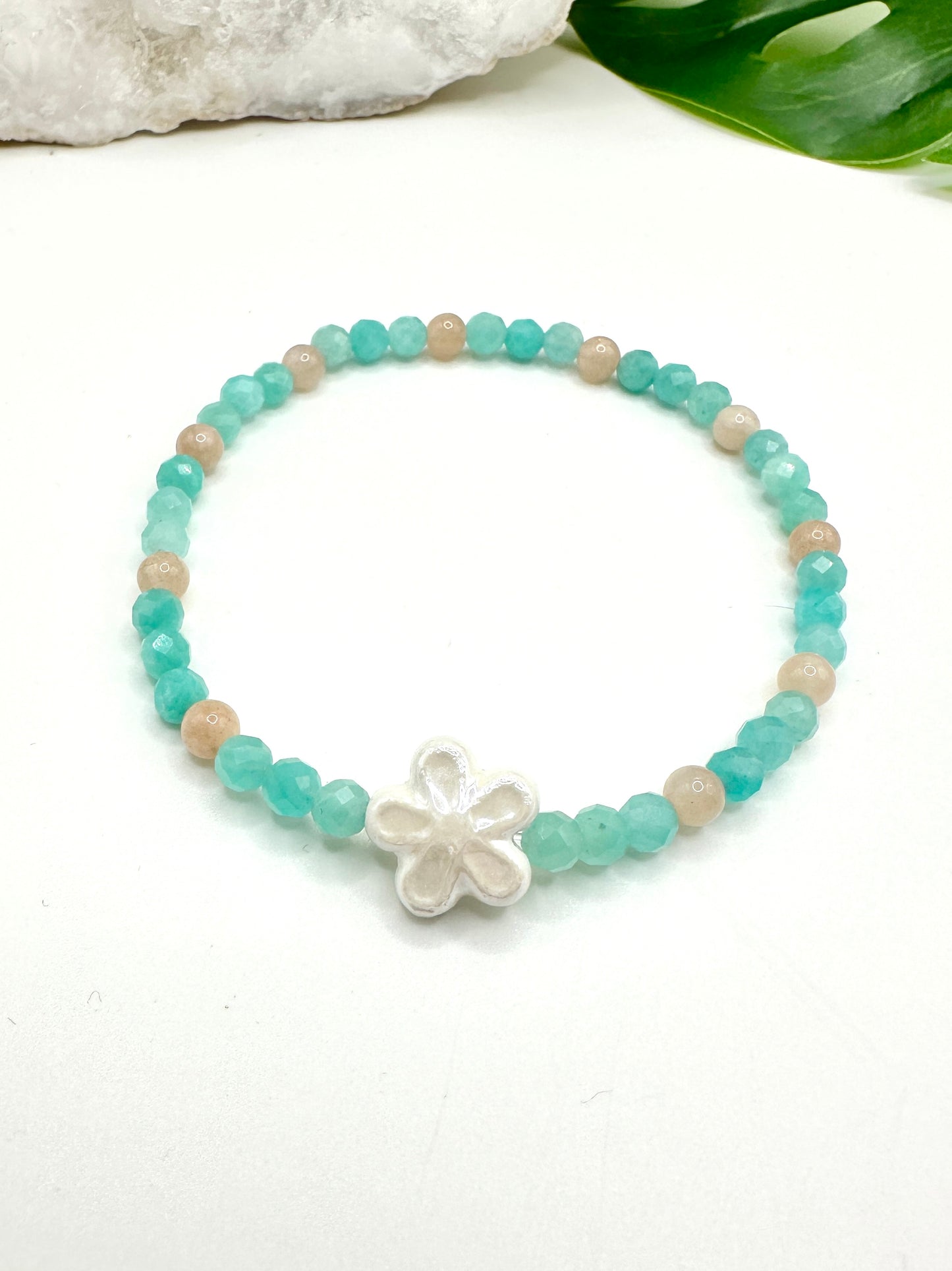 Armband Amazonitblume (AE015)