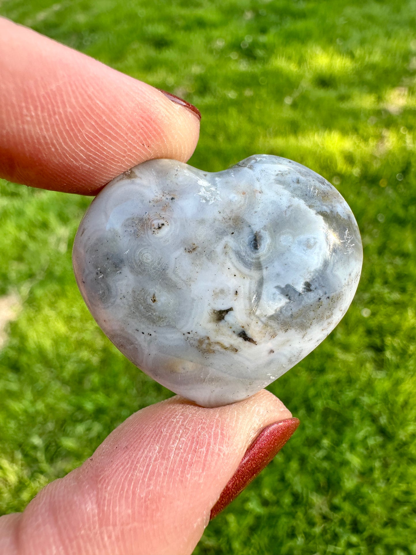 Ozeanachat Herz 12OZ