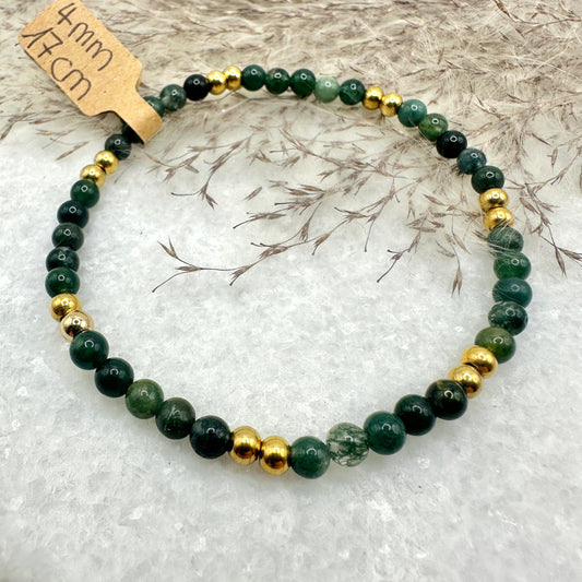 Armband Moosachat (AE044)