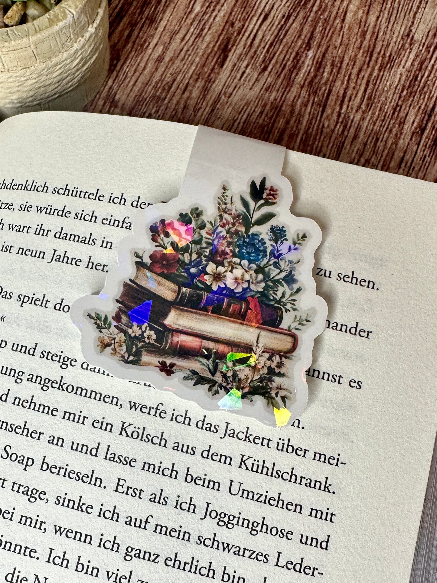 Magnetisches Lesezeichen | Books and Flowers III | ML004