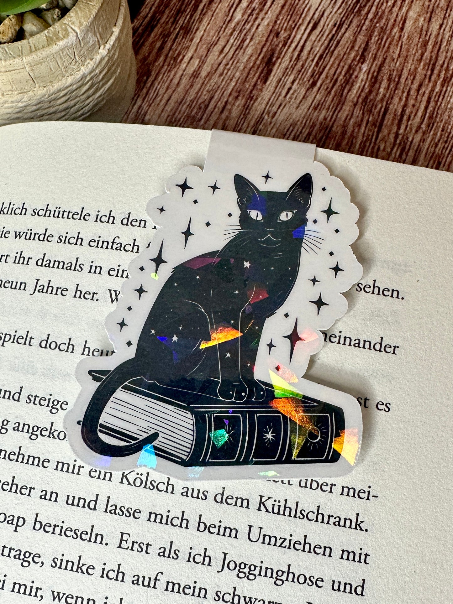 Magnetisches Lesezeichen | Black Cat | ML009