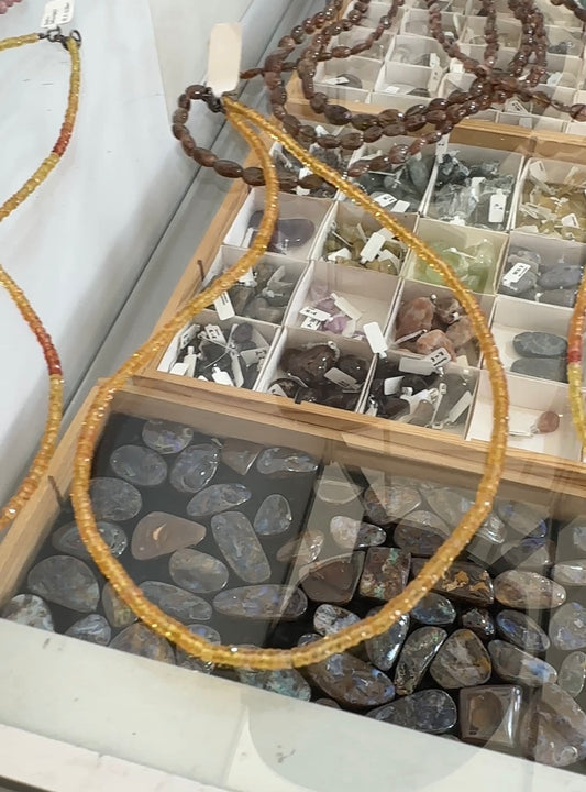 Kette Gelber Saphir facettiert